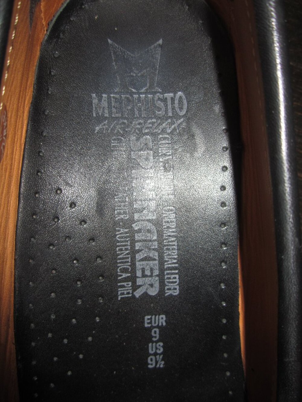 MEPHISTO CAP VERT Black Leather Loafers Shoes Men’s 9 1/2 - Picture 10 of 14